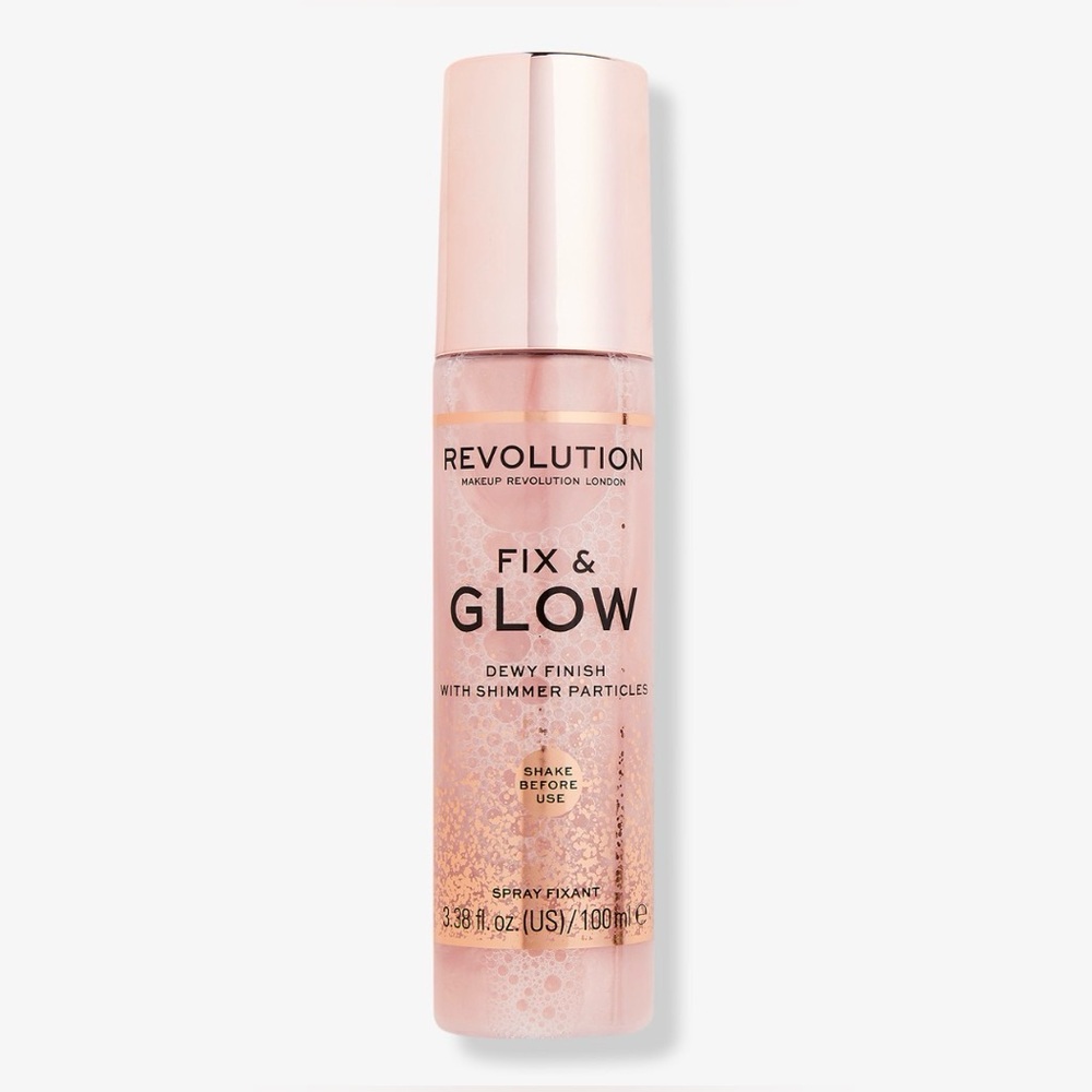 Revolution Fix & Glow Shimmer Spray - Pink NWT